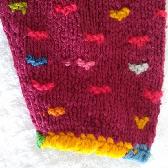 ARTESAN Sweater Jacket TOSHY ARTESANIAS Bolivia Handmade Wool Colorful Size XL - Picture 5 of 9